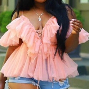 Baby Doll Top (Pink)