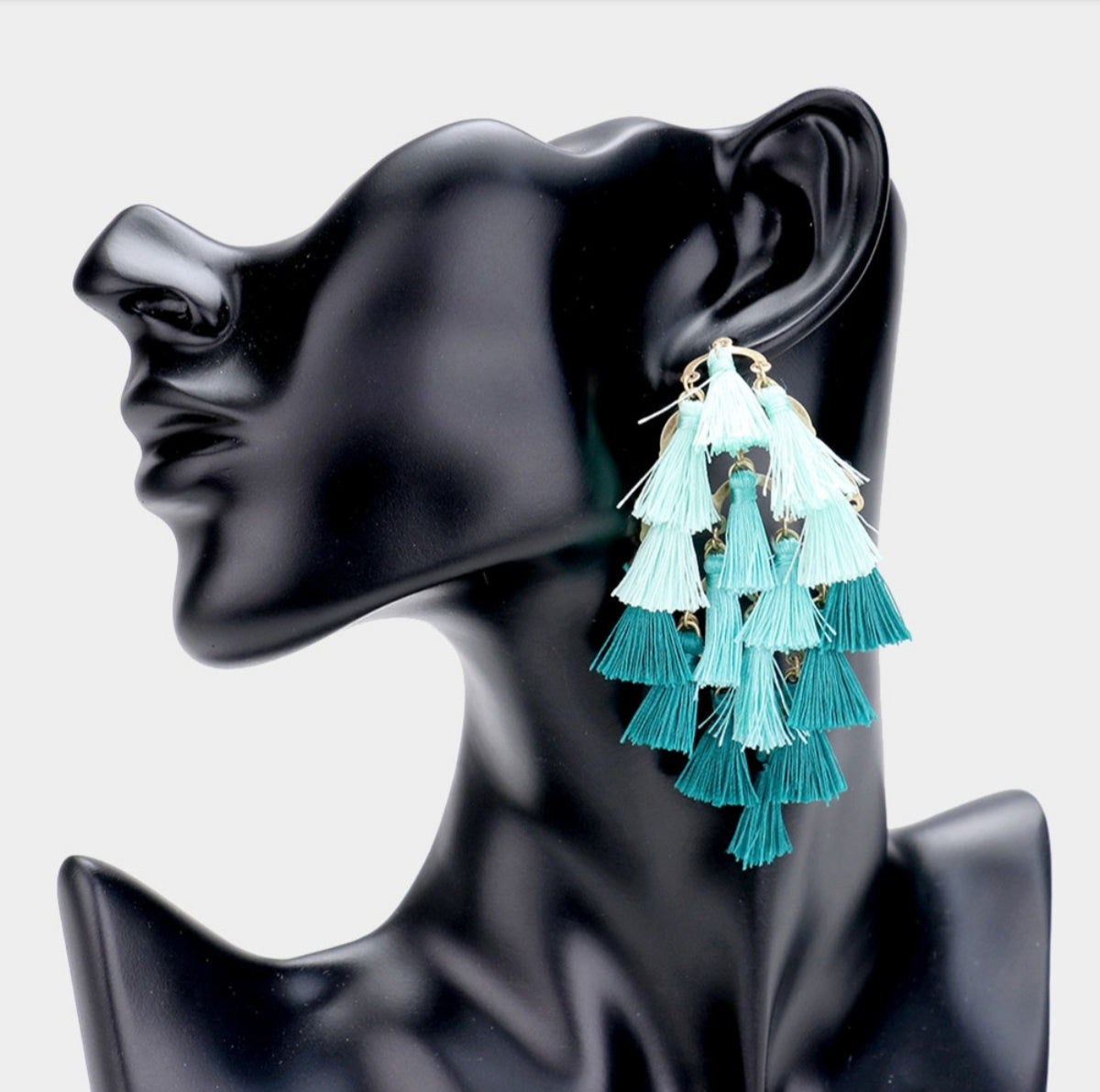 Tassel Earrings Mint Green