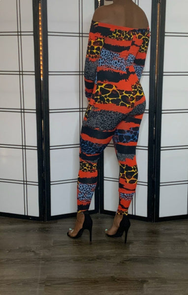 Rumble In The Jungle Jumpsuit (Orange)