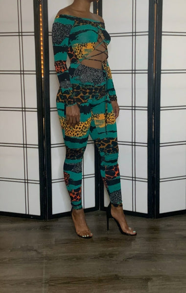 Rumble In The Jungle Jumpsuit (Green)