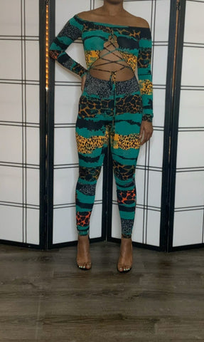 Rumble In The Jungle Jumpsuit (Green)