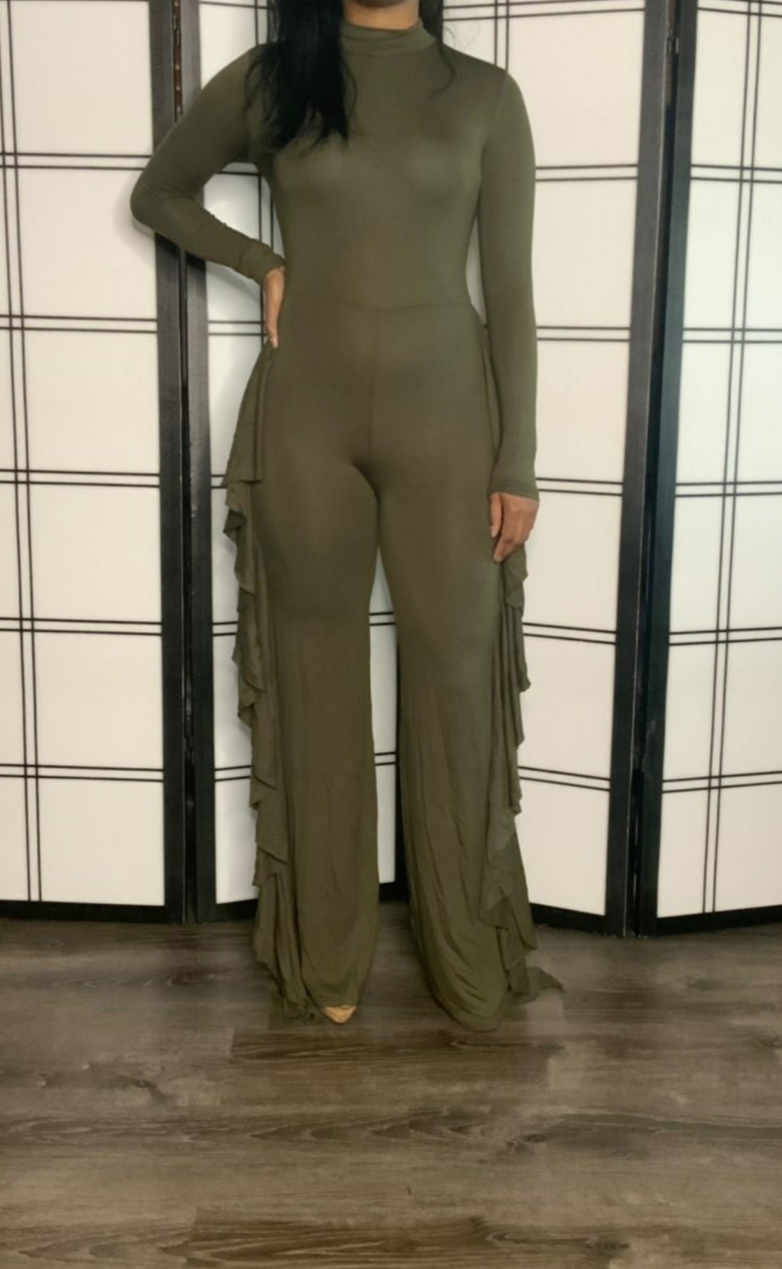 Rump Shaker Jumpsuit (Olive)