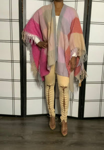 Malia Poncho (Pink)