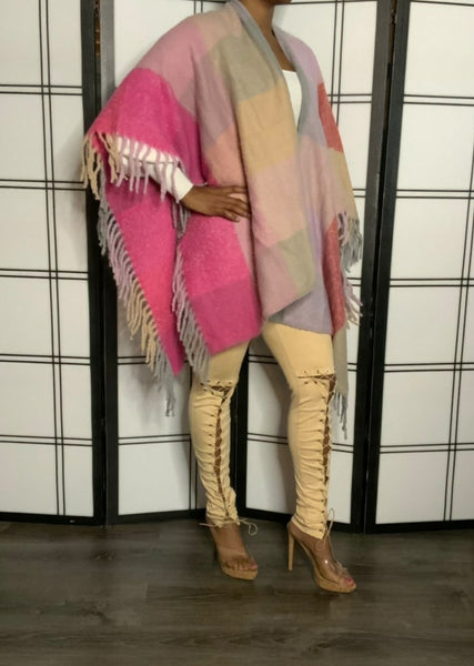 Malia Poncho (Pink)