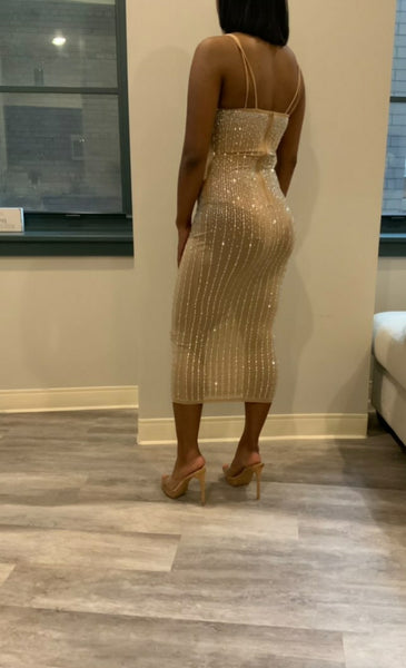 Trophy Wife Dress (Nude)