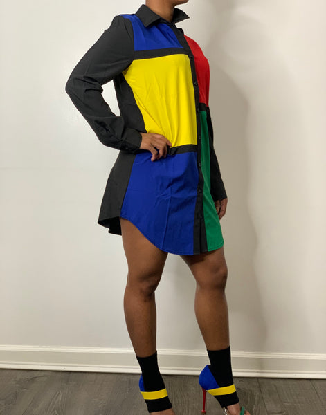 Color Block Dress