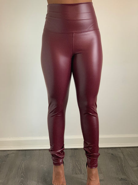 Olivia Leggings (Burgundy)