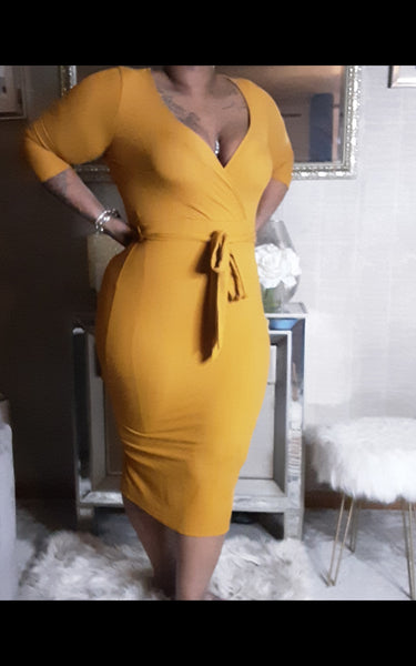 Basic Dress (Mustard)