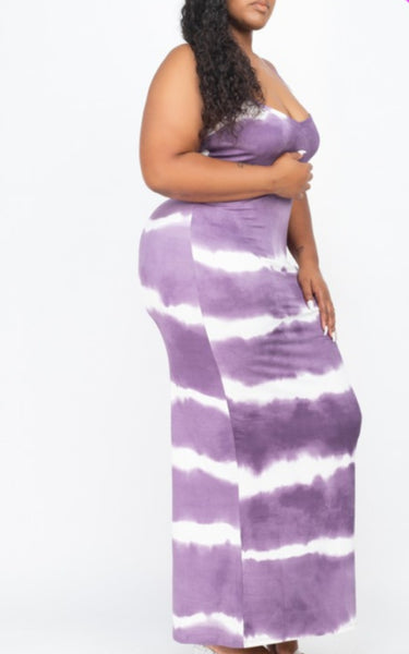 Fun In The Sun (Curvy) Maxi Dress (Purple)